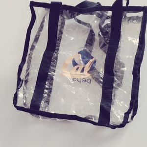 Clear tote bag